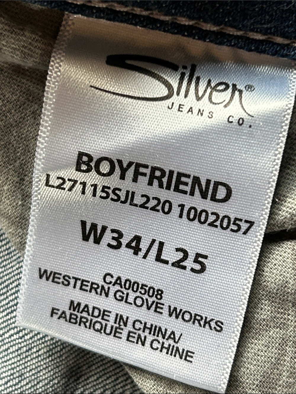 Silver Boyfriend Distressed Capri Jeans - Picture 5 of 9